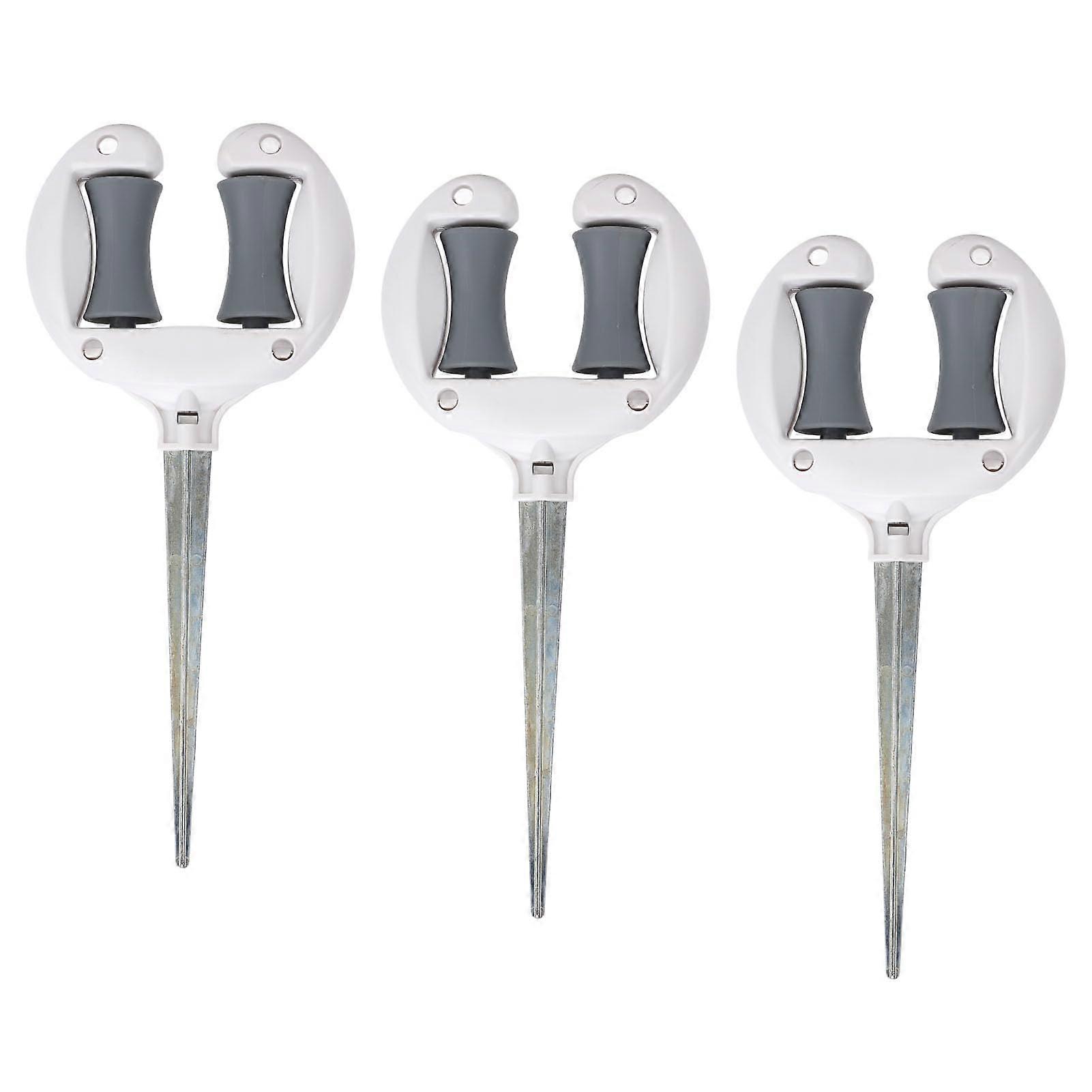 Garden Hose Guide with Smooth Roller, Heavy Duty Lawn Spike for Flower Beds and Greenhouse