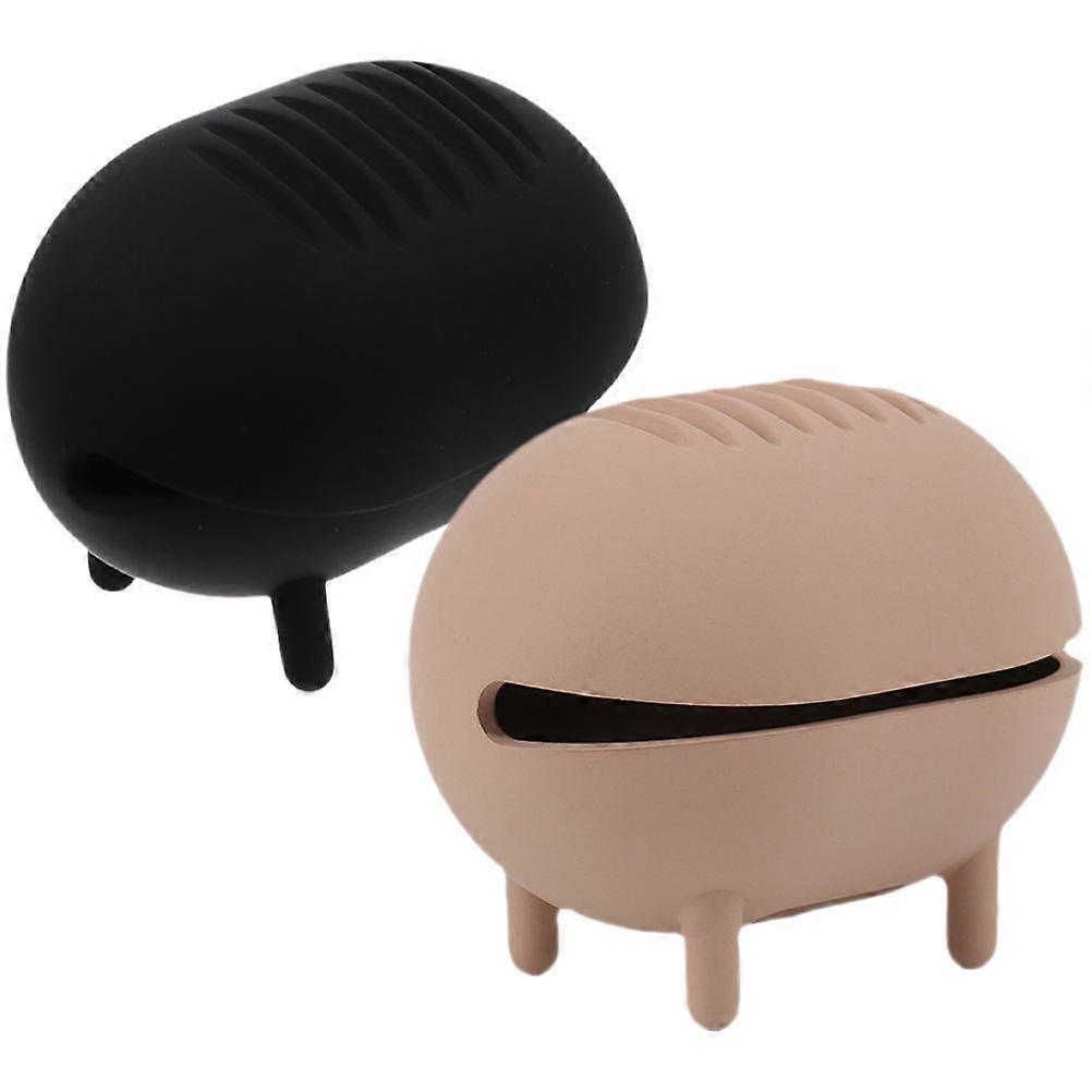 Makeup Sponge Holder Portable for Storage 2Pcs Silicone Puff Cases with Ventilation