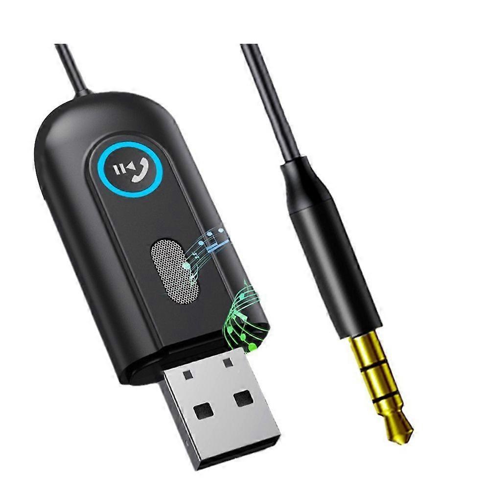 Bluetooth 5.3 Receiver Adapter - USB Converte Bluetooth Adapter for Car Audio, Home Stereo, Speaker