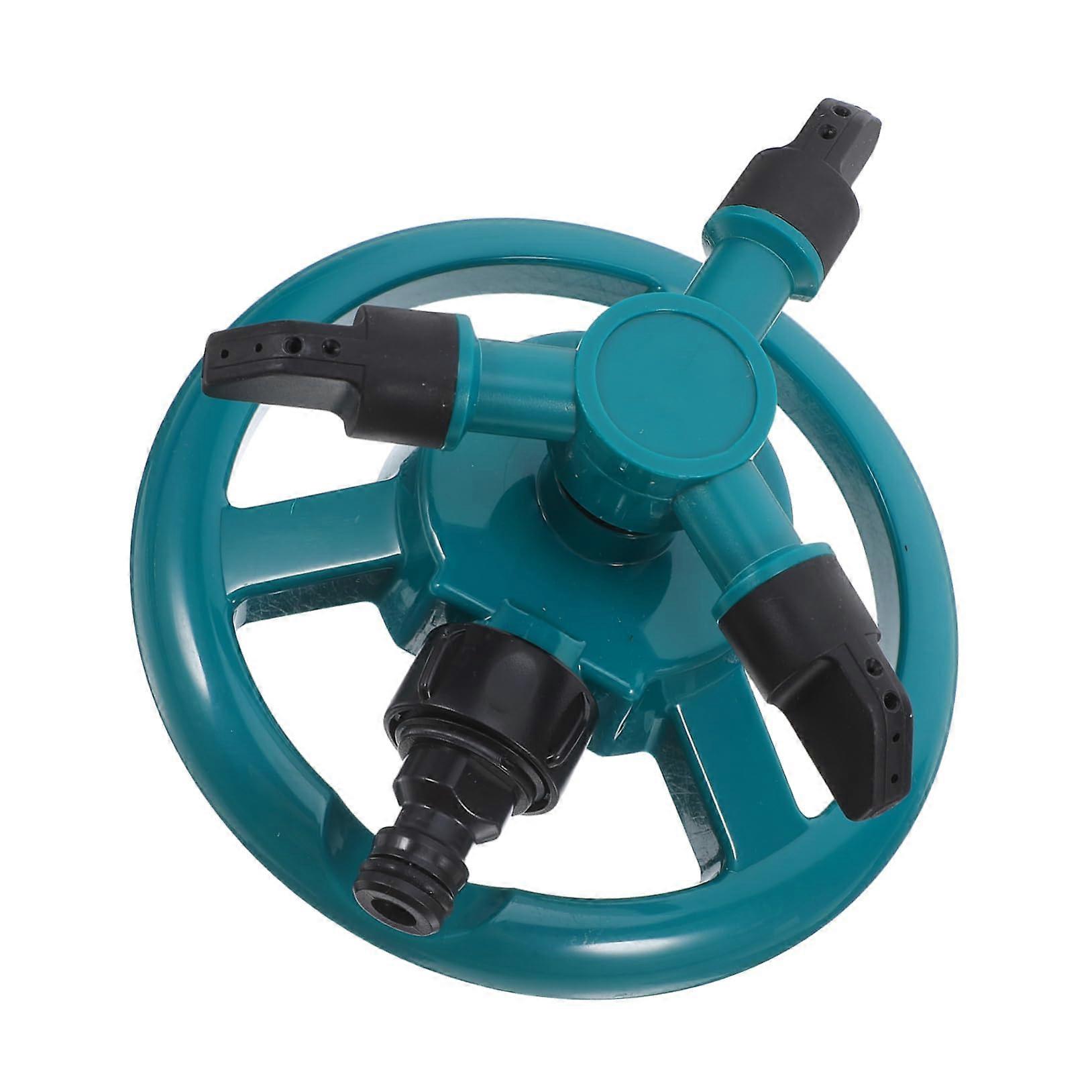 2pcs 360 Degree Rotating Lawn Sprinkler with Plastic Spike Base for Automatic Garden Irrigation