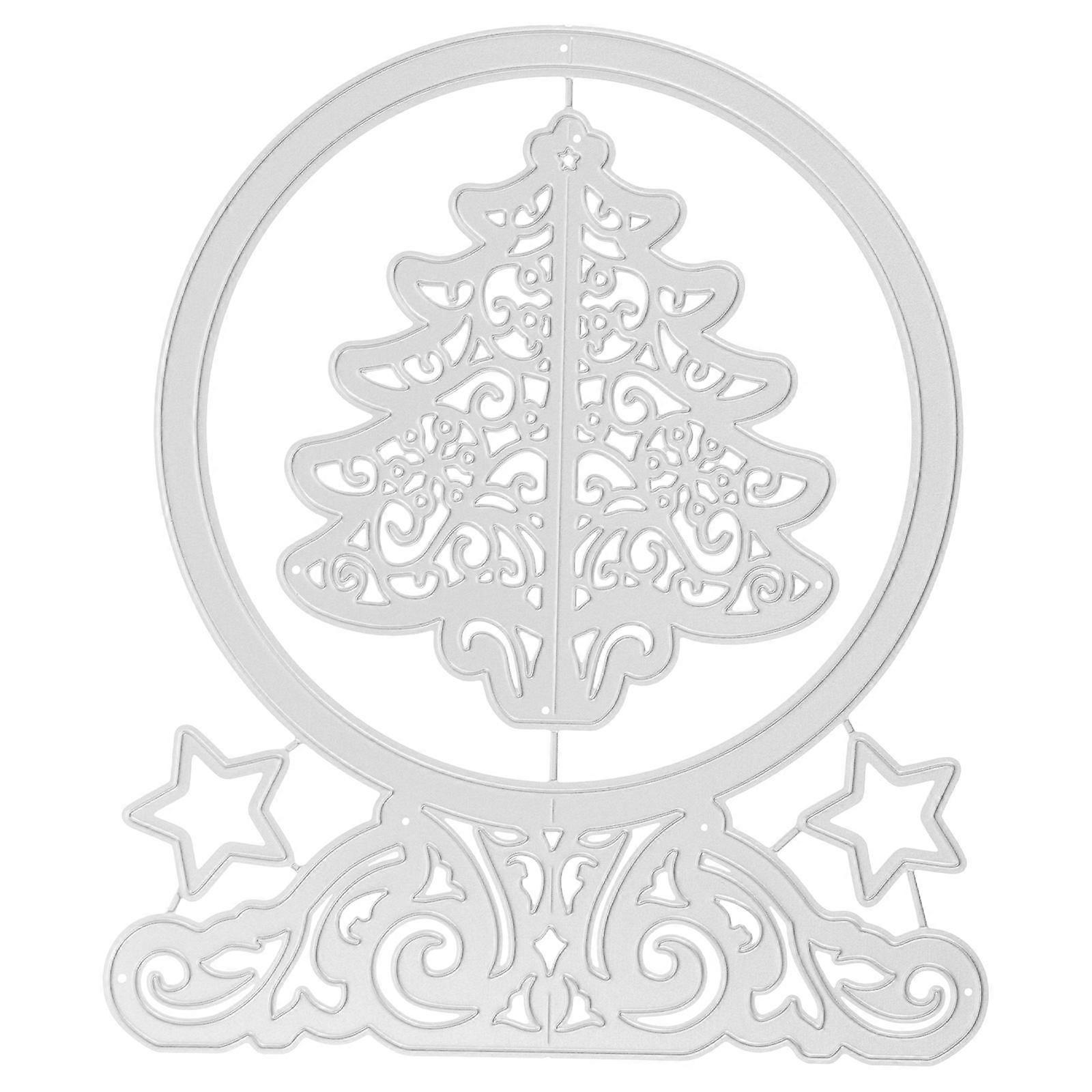 Die Cutting Christmas Tree Template For Special Days Craft Enthusiasts 1Set