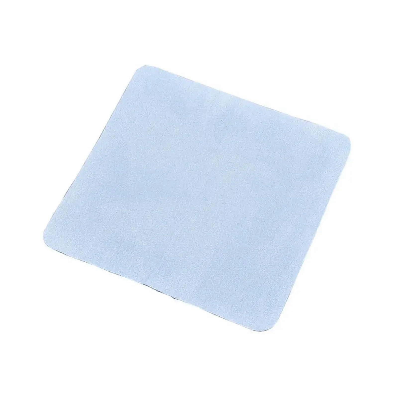 Microfiber Glasses Cleaning Cloth Blue Soft Suede Streak Scratch for Eyeglasses
