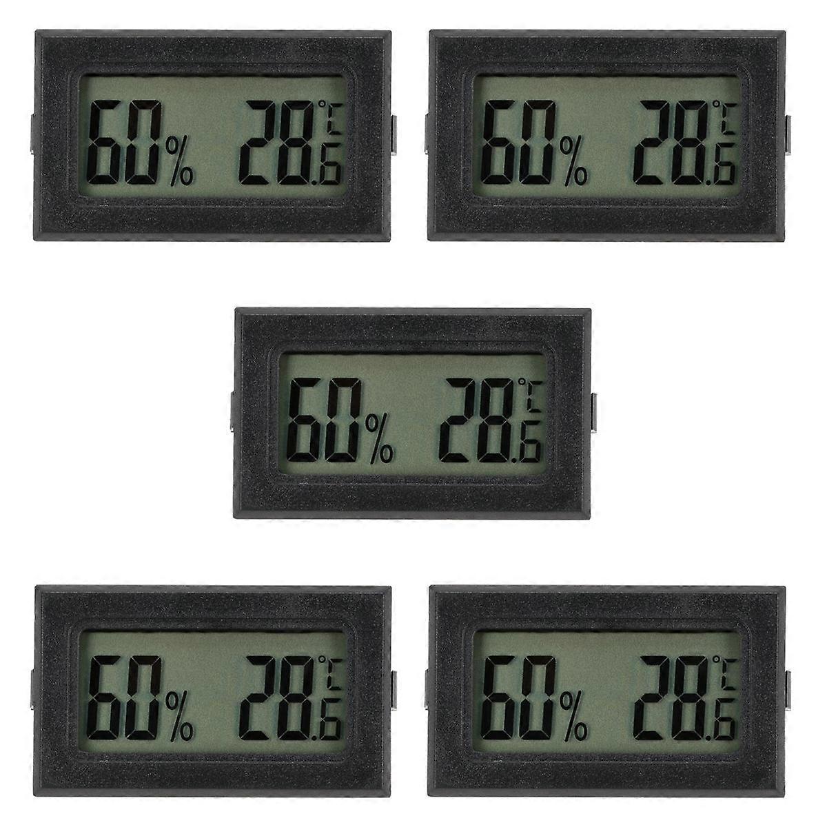 Digital Hygroscope Wireless for Measuring Use 5Pcs Outdoor Mini Hygrometer
