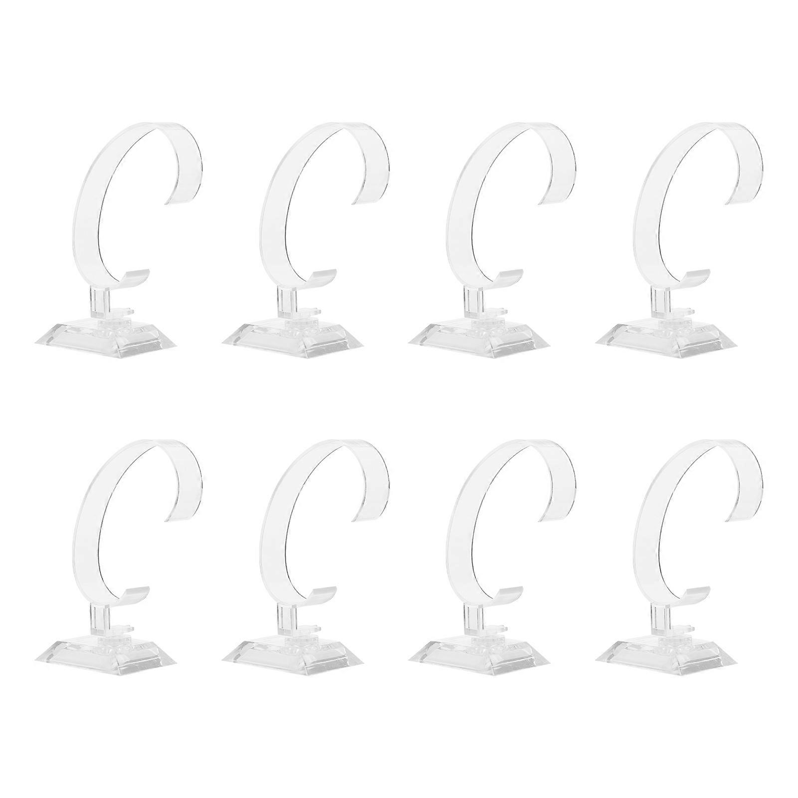 Watch Display Rack Jewelry Display Rack for Storage 8Pcs Transparent ABS