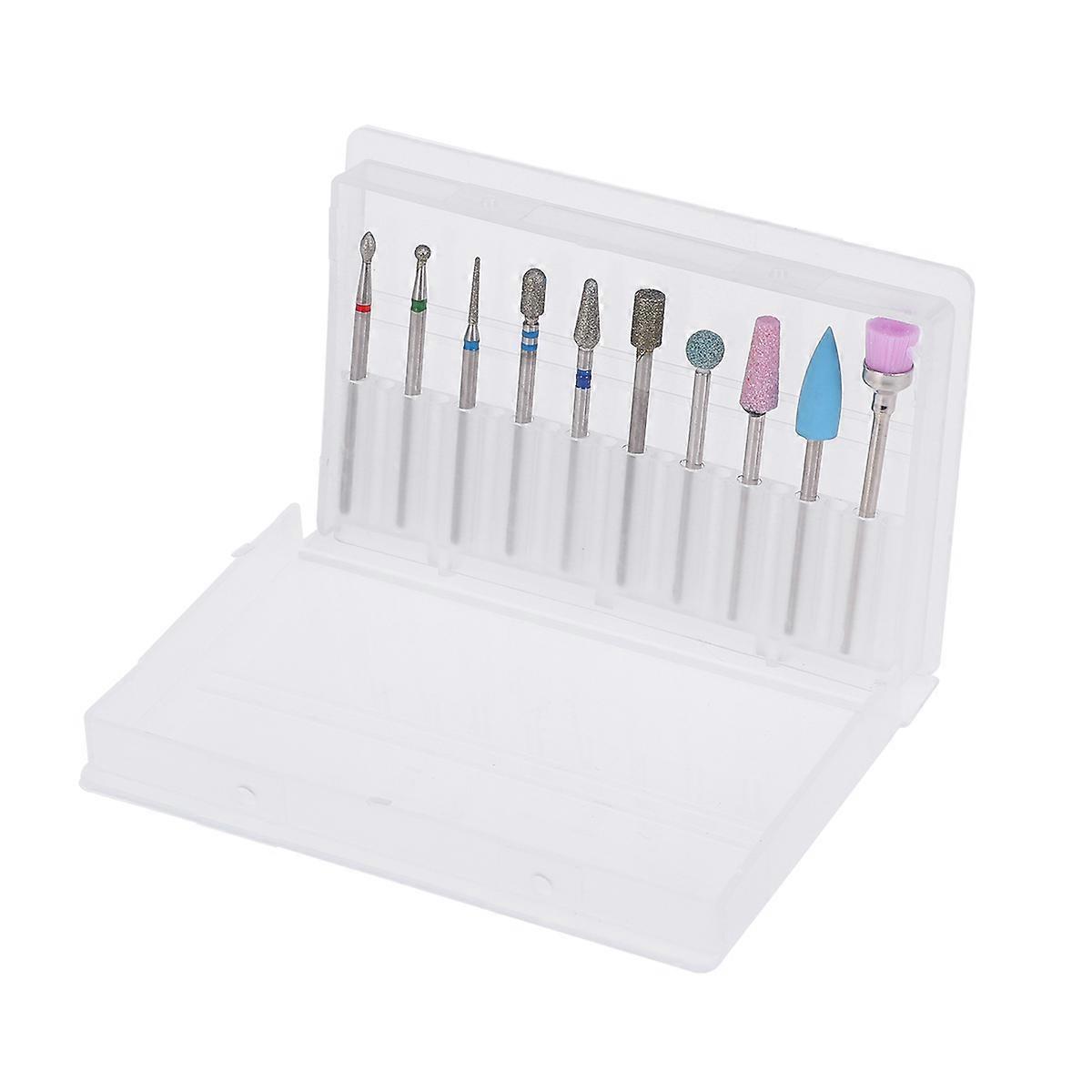 Manicure Drill Bits Set Tungsten Steel Cuticle Clean for Nail