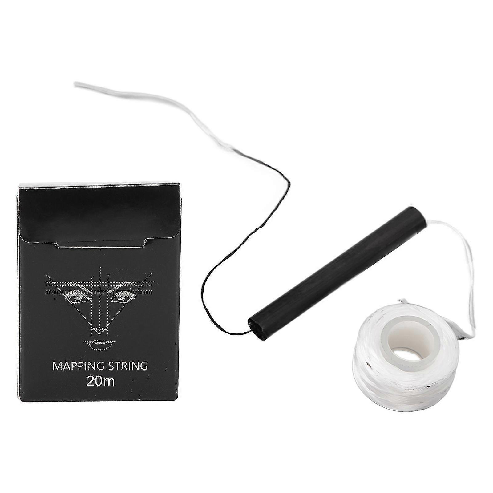 25-26 Pre Inked Eyebrow Mapping String Professional Microblading Marking String Microblading Accessory 65.6ft