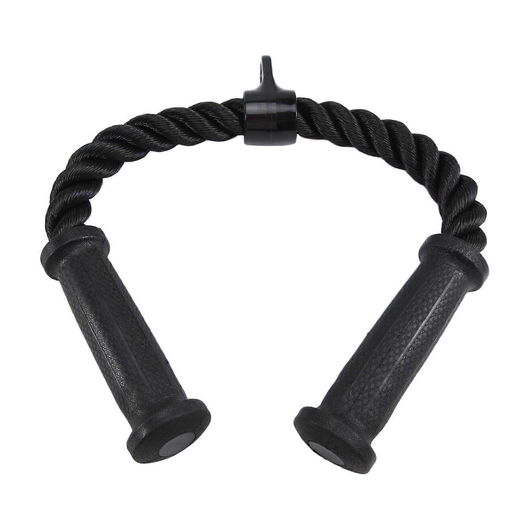 Rope Cable Attachment for Gym Rope Pull-Down Attachment with Rubber Handles Exercise Machine Attachments