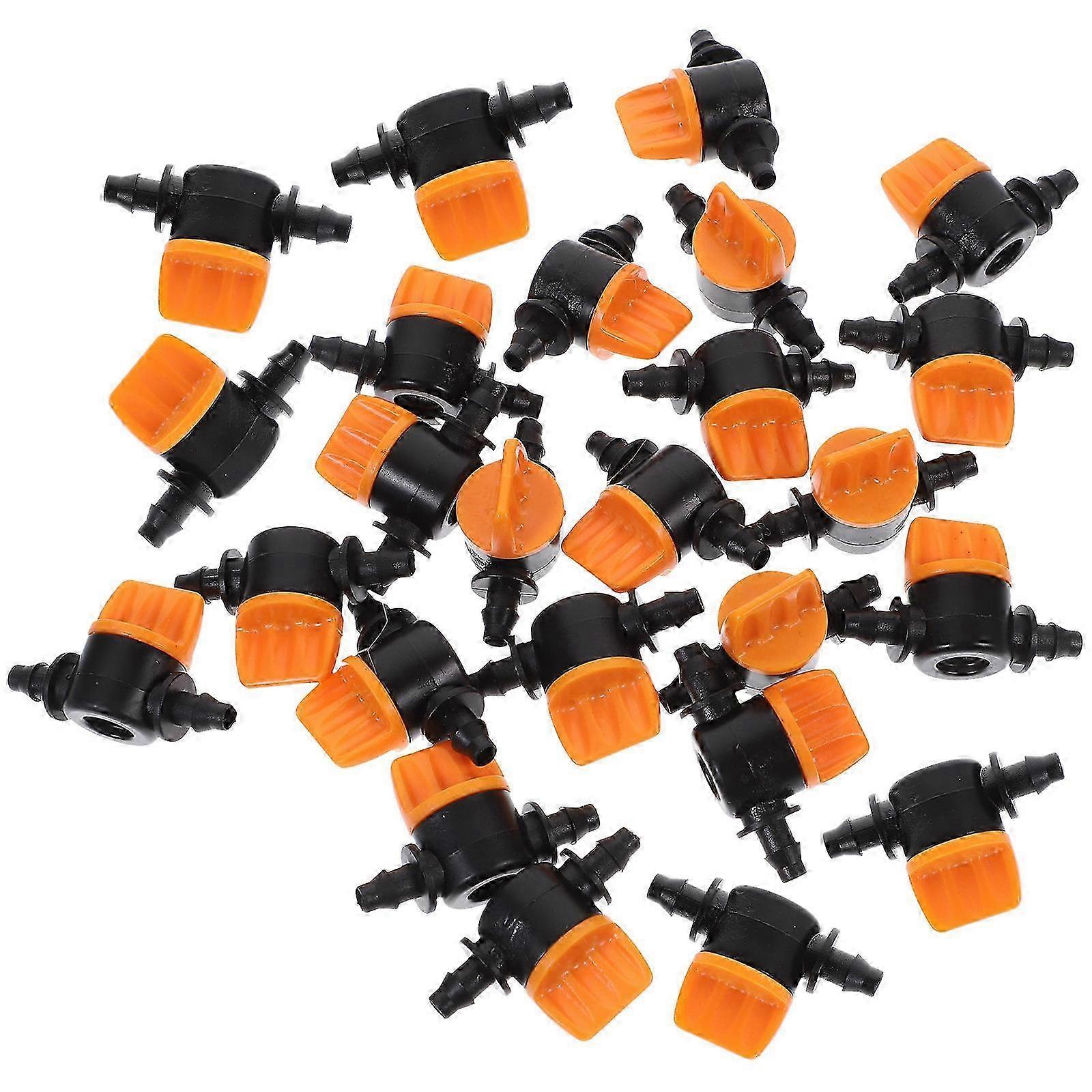 Adjustable Barb Valves for Drip Irrigation Mini Ball Valves 60Pcs