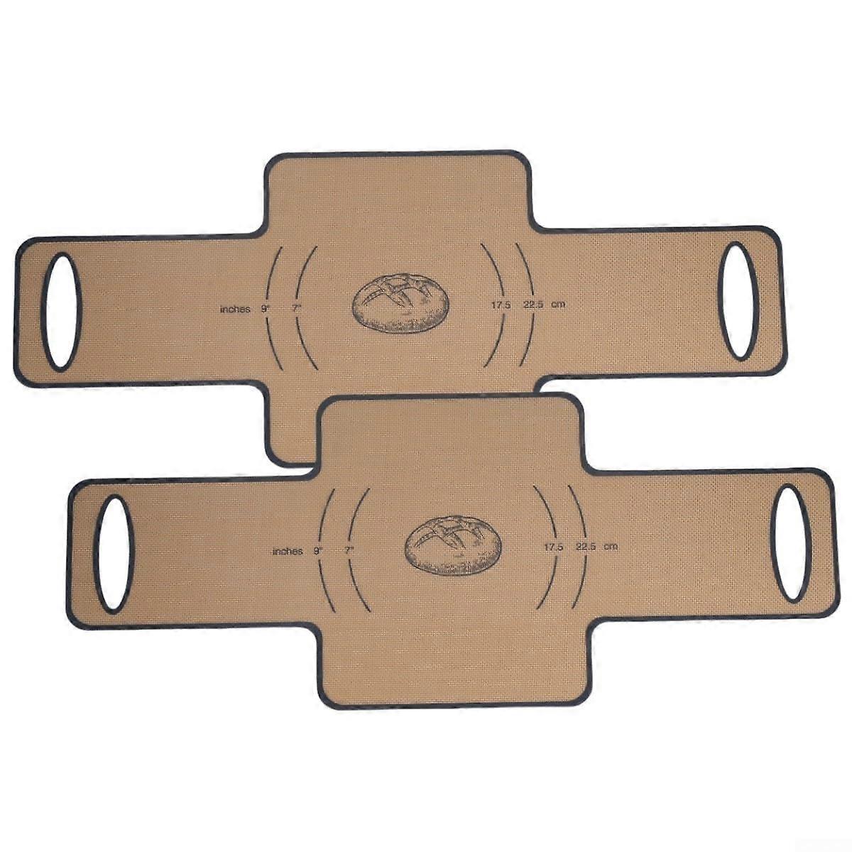 Silicone Bread Loaf Pan Liner NonStick Reusable EcoFriendly Dishwasher Safe Gray 2PCS