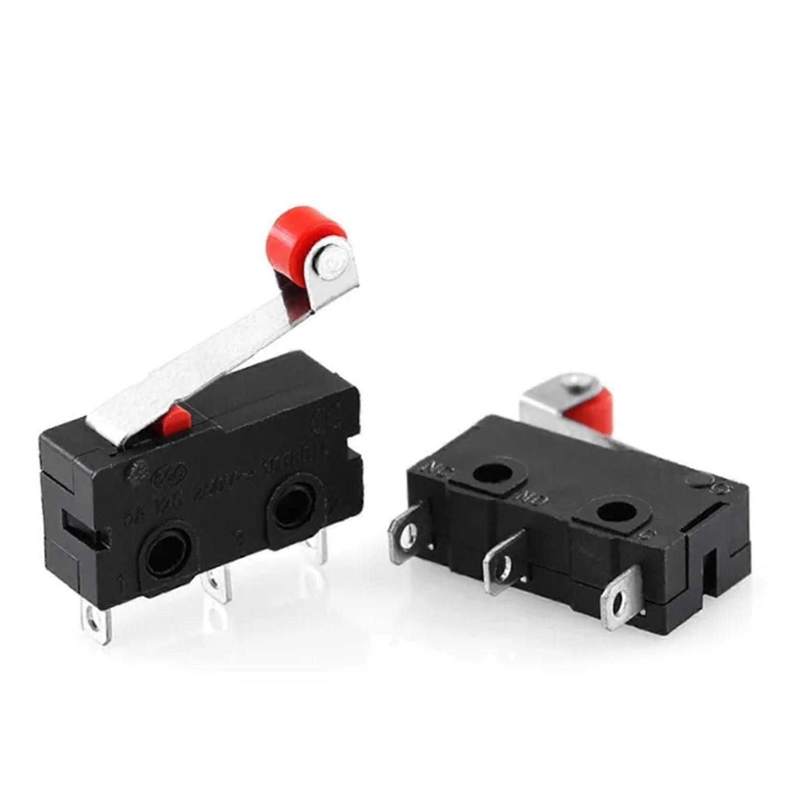 10pcs Limit Switch KW113Z KW12N 3 Pin Micro Switch with Durable Roller Lever for Precision Control