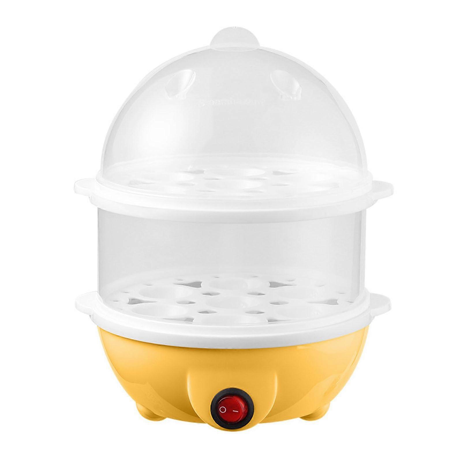 Electric Egg Cooker Large Capacity 14 Eggs Dual Layer Steamer Rapid Boiler for Soft Medium Hard Eggs Ref: 2083