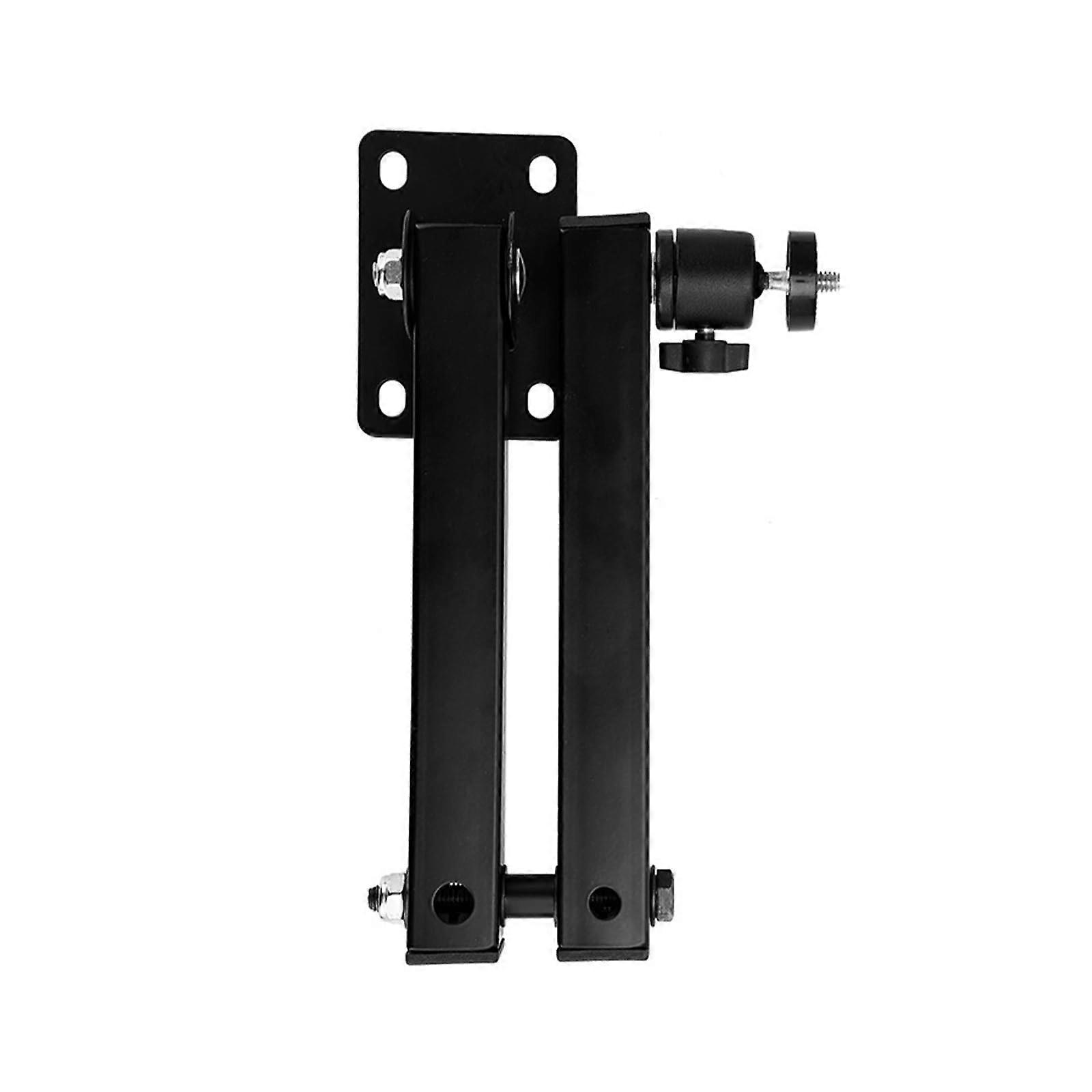 Adjustable Foldable Projector Wall Mount with 1/4 Inch Screw, TwoAxis Tilt, Metal Bracket