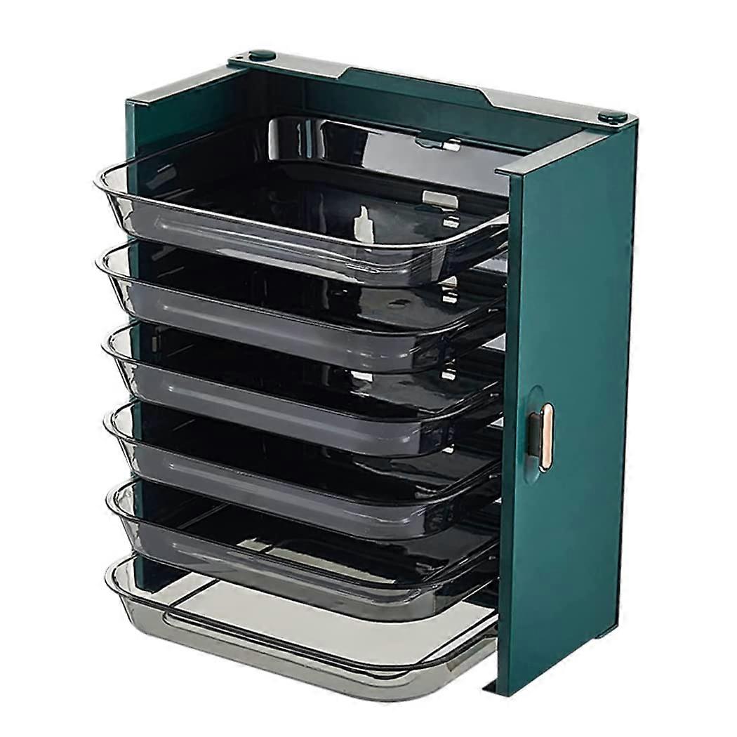 Wall Mounted Kitchen Storage Rack MultiLayer Vegetable Organizer Shelf SpaceSaving Durable Design