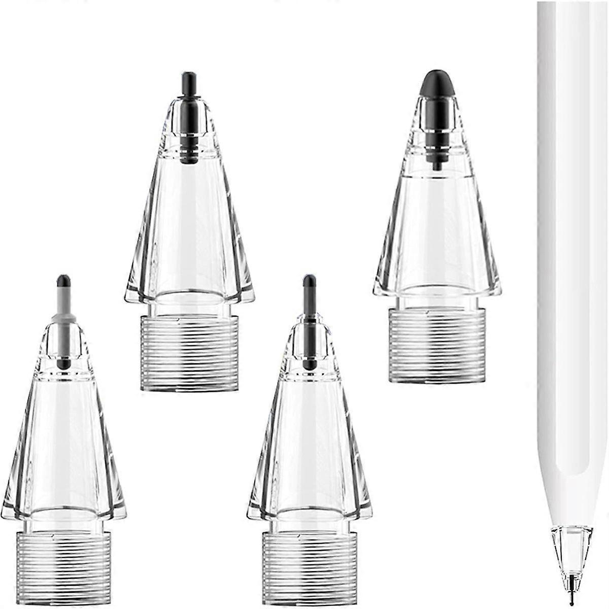 Replacement Tips for Pencil 1st/2nd Gen/USB-C/Pencil Pro, Innovative Elastic Soft Probe Precise for