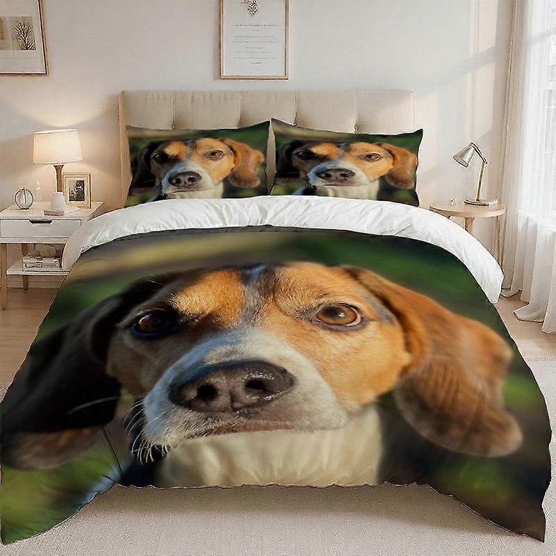 Beagle Character Print Bedding Set Polyester
