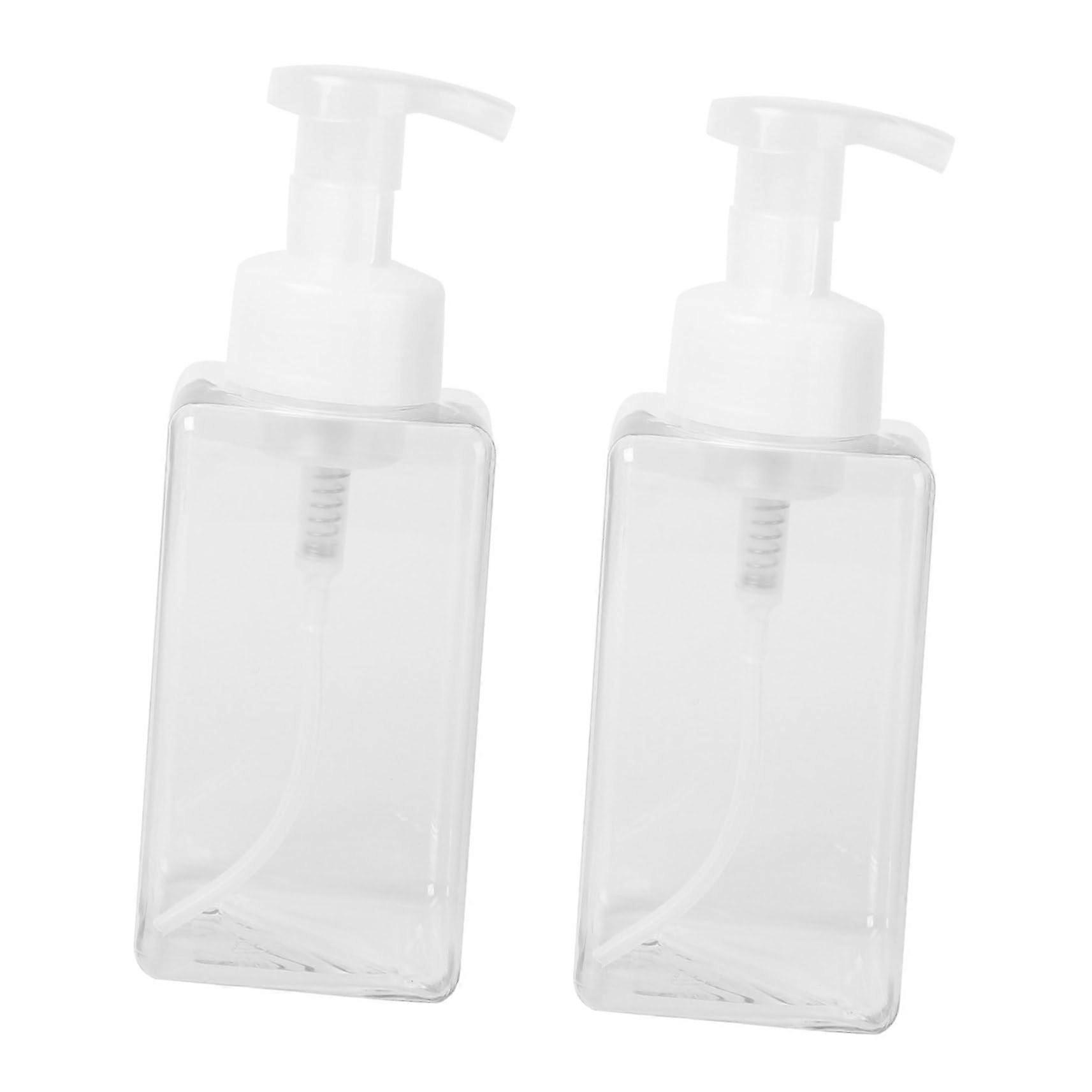 2PCS Refillable Foaming Soap Dispenser Pump Bottles for Bathroom and Kitchen with Efficient Foam Action