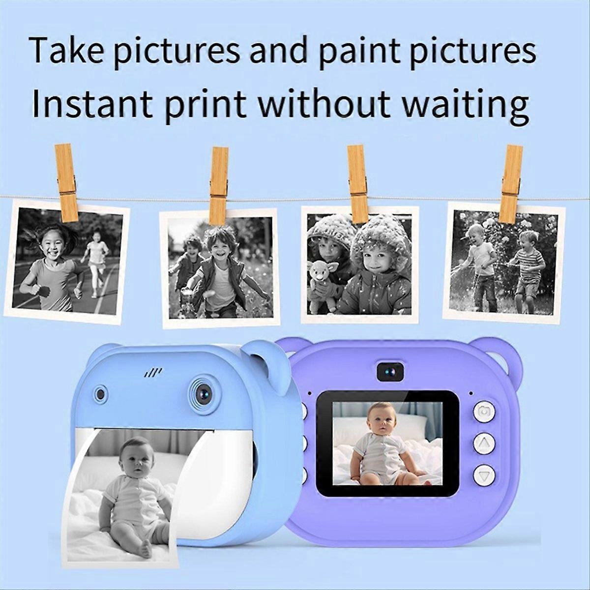 Children Print Camera Dual Camera One-Touch Printable Camera 