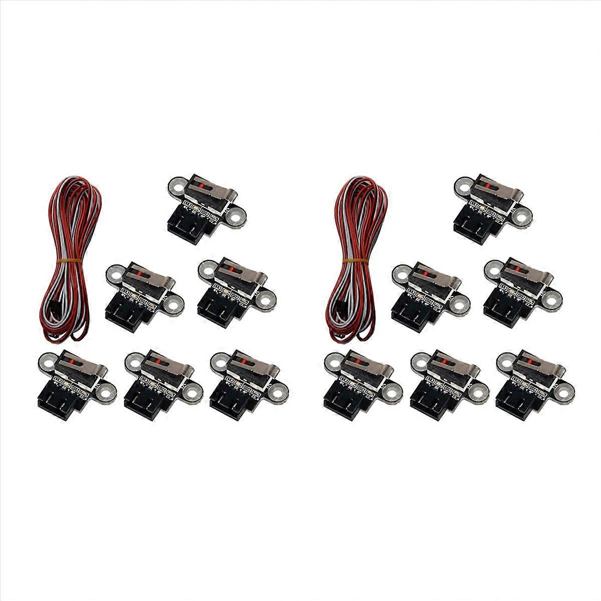 12 Pcs 3D Printer Switch Mechanical Limit Switch Module Mini Endstop Switches with 1M 3Pin Cable for