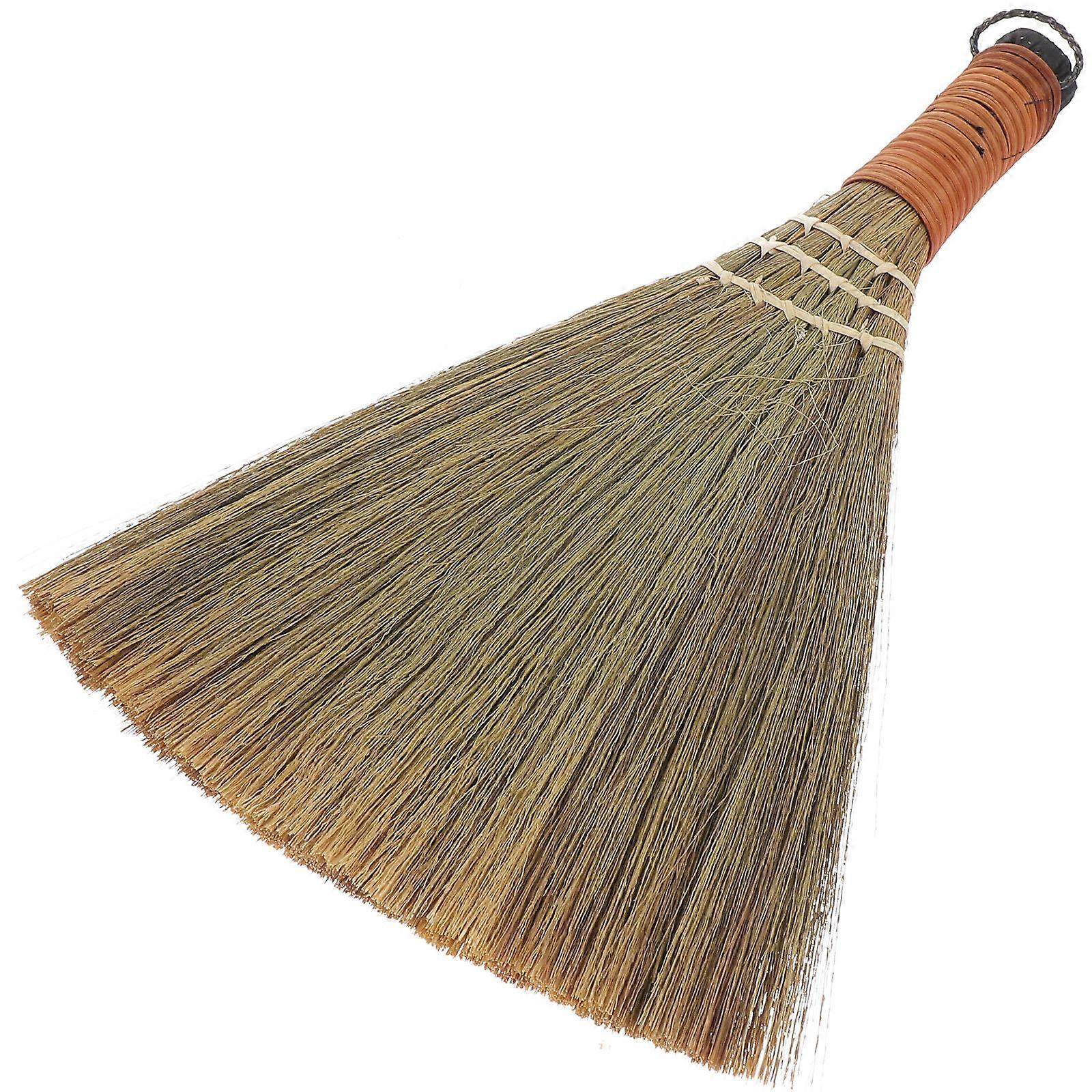 Hand Broom Bamboo Short Handle Broom for Tabletop Cleaning 3Pcs