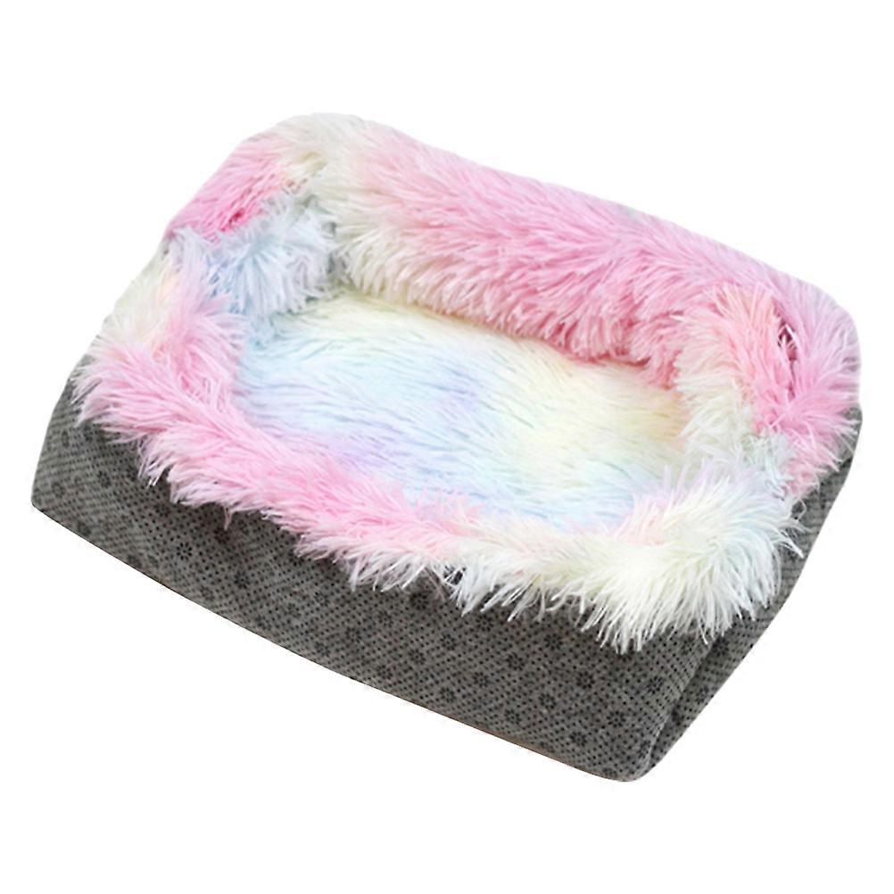 Plush Cat Bed Cushion for Cat Use 2Pcs Camouflage Material