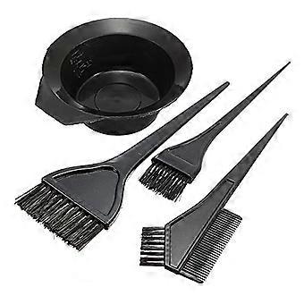 Haarverfborstelset met mengkom en maatstreepjes voor professionele haarkleuring in de salon