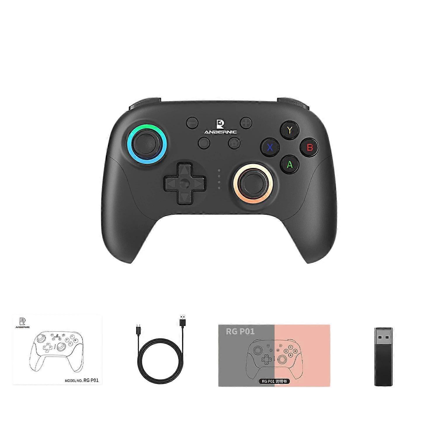 RGP01 Multi-Platform Gaming Controller With Receiver Black