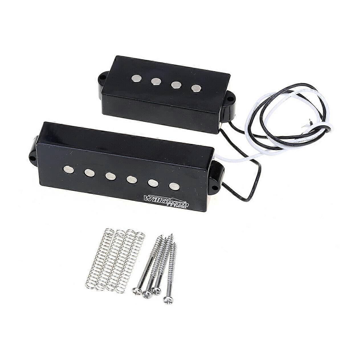 5 String Pickups Black Ceramic Variable Gauss Replacement with Balanced Output for PB Bass