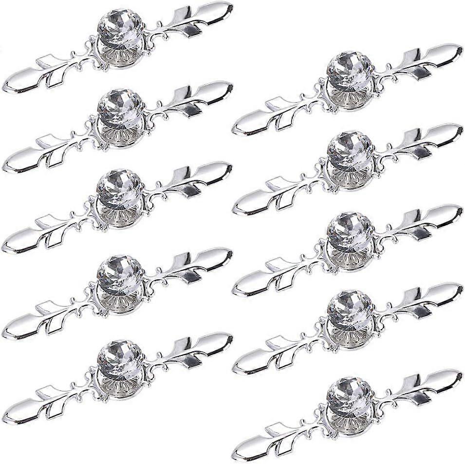 Drawer Dresser Knobs Pull Handles - Crystal Glass Diamond Decorati