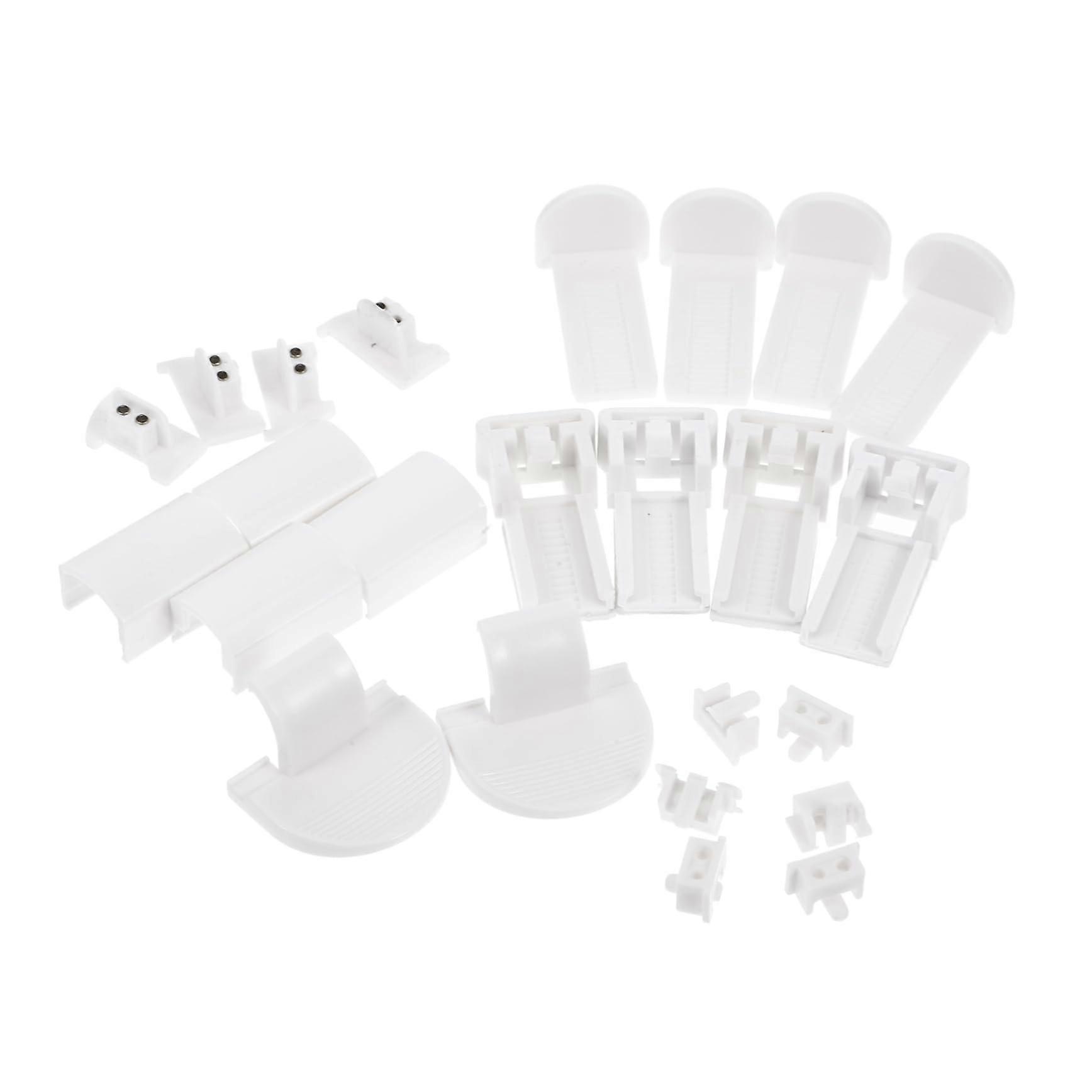 24pcs Window Blind Brackets Kit Easy Replacement Versatile Compatibility Secure Mount Support