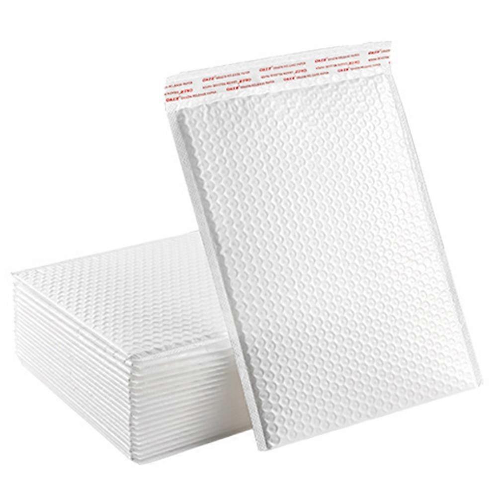 White Bubble Mailers Multi-Function Package Pouches 50Pcs for Storage