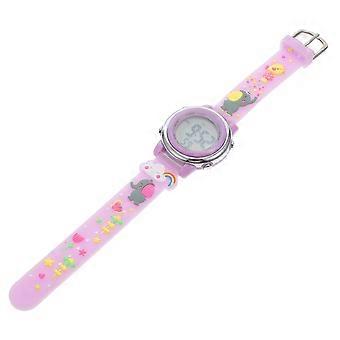 Elektronische Armbanduhr, wasserdicht, mit Cartoon-Armband, für Kinder