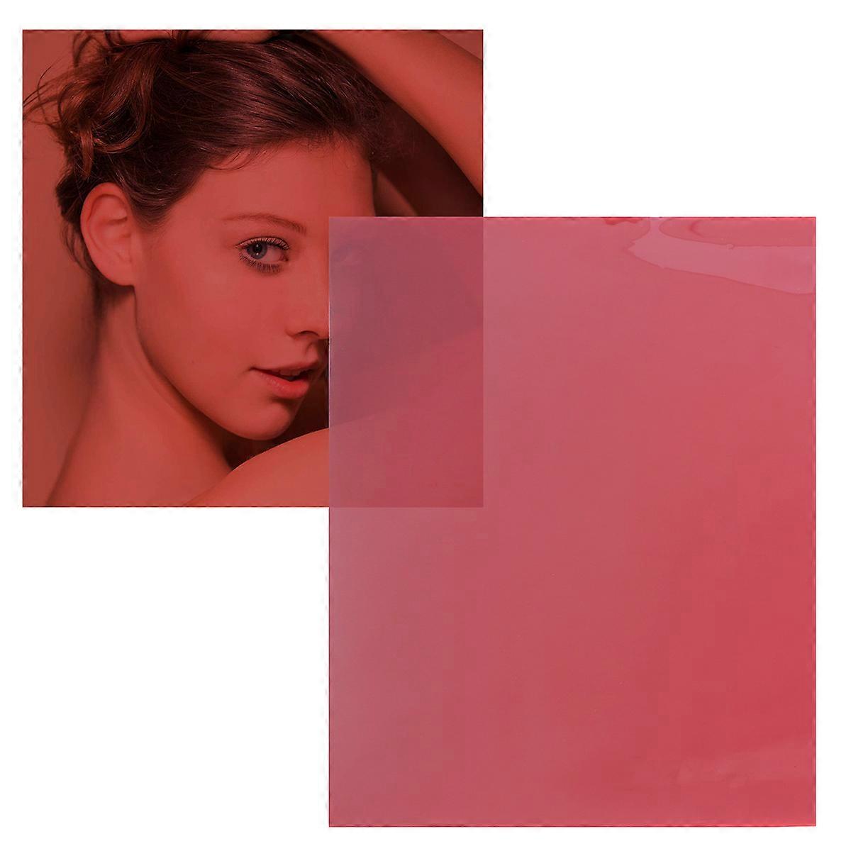 Red Color Filter Gel for Camera Flash 3Pcs Soft Texture Light Filter