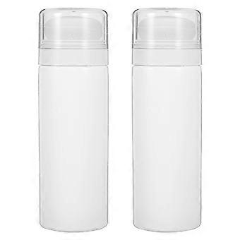 Powder Puff Case Travel Body Powder Jar for Storage 2Pcs Red
