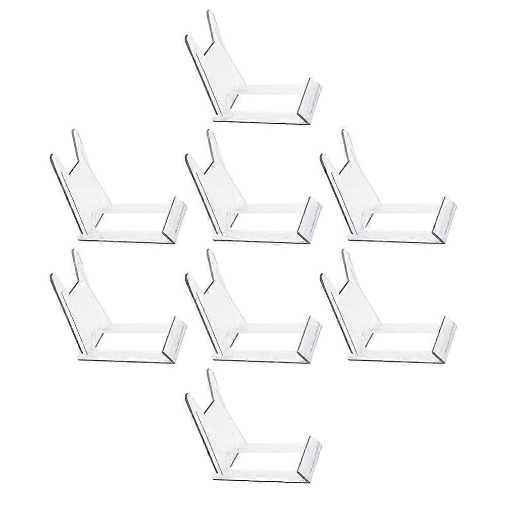 Transparent Multipurpose Display Racks Plates Storage Holders for Display Use 8Pcs
