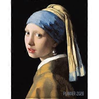 Das Mädchen mit dem Perlenohrring – Kalender 2026 – Johannes Vermeer: ​​Künstlerischer Jahresplan (Januar–Dezember, 12 Monate) – Italienische Renaissance-Malerei
