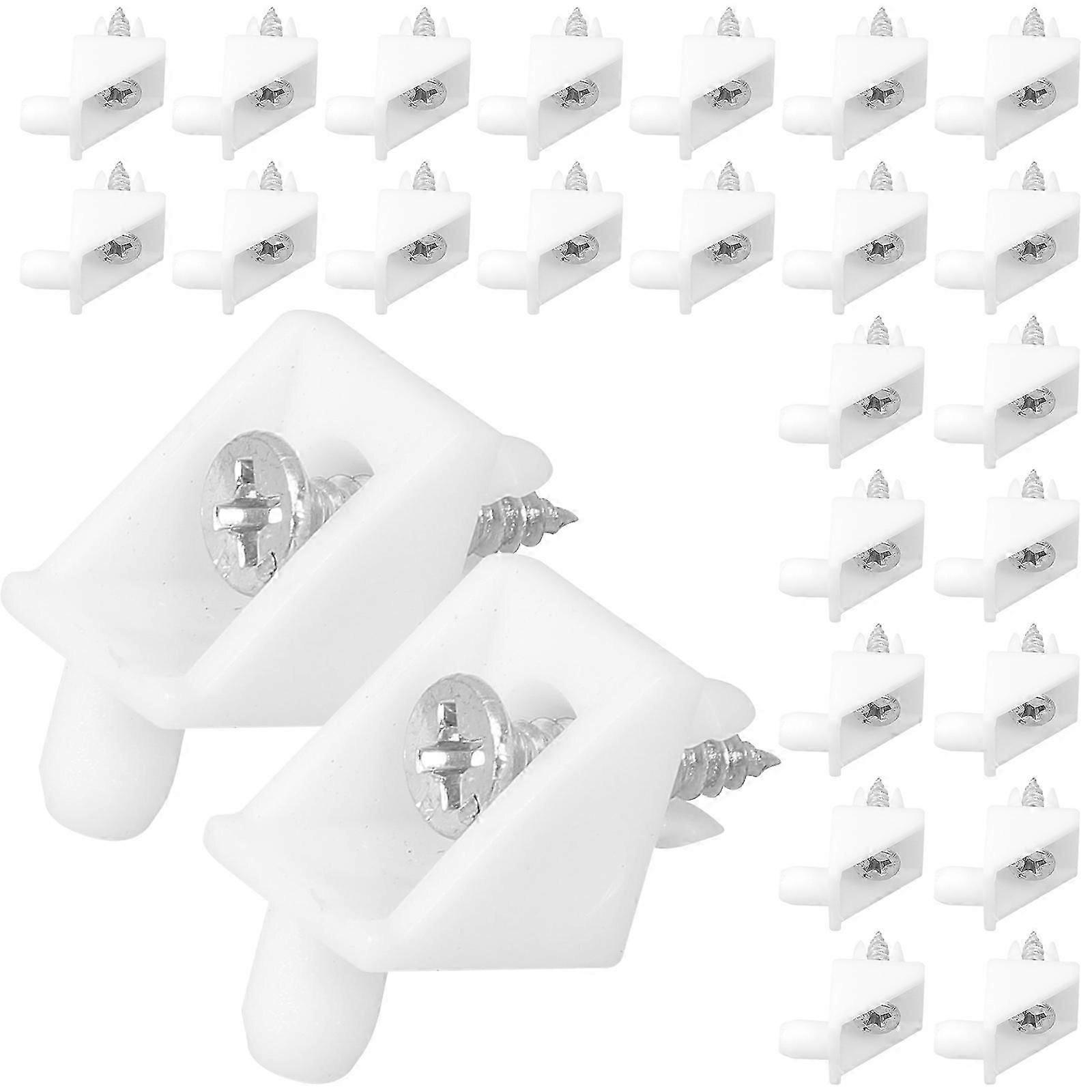 Drawer Angle Code Plastic Fastener for Furniture Support 50Sets