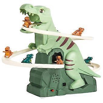 Kids Dinosaur Slide Toy, Dinosaur Stair Climbing Toy, Dinosaur Roller Coaster Toy