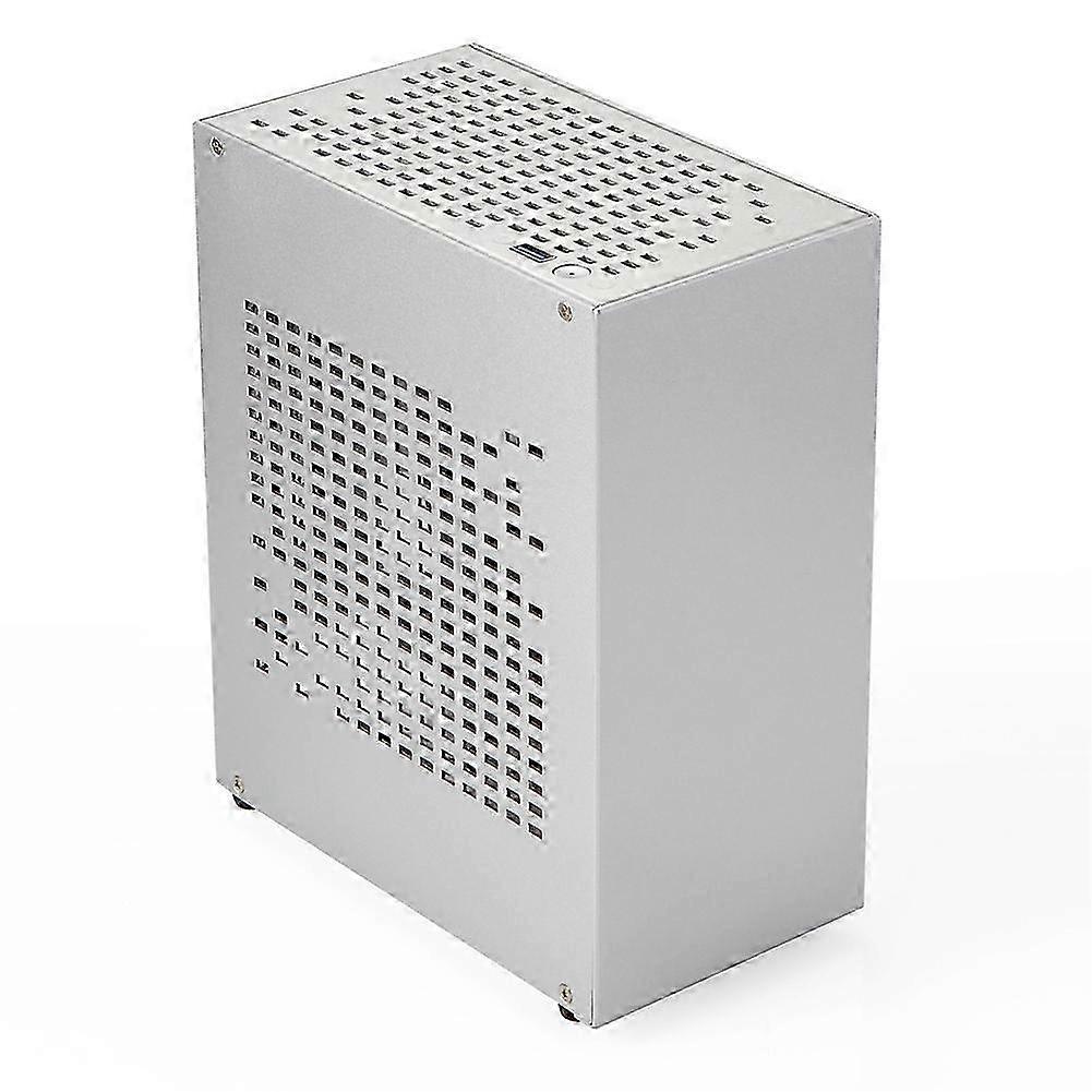A07 Mini ITX Computer Case Chassis HTPC Host Case USB3.0 ITX Enclosure Personal Computer Chassis Desktop Box Silver