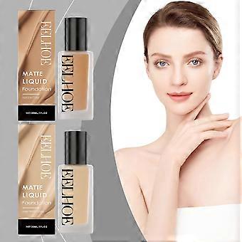 Matt, felfri flytande foundation, tar inte bort smink, concealer, återfuktande, lätt, fuktig, matt sminkeffekt, vattenfast och svettbeständig, naturlig