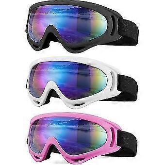 Goggles, Motorcycle Goggles, 3 Pack Snowboard Snow Goggles for Men Women Adult Youth,New 2026
