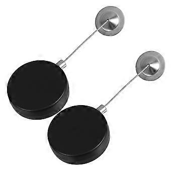 2Pcs Retractable Steel Cable Anti-Theft Telescopic Wire Lock for Remote Control