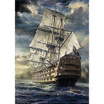 Jigsaw Puzzles for Adults Excalibur Puzzles for Adults Kids Educational Game Reduce Pressure Challenge Toy Sailboat Puzzles for Adults VRE006