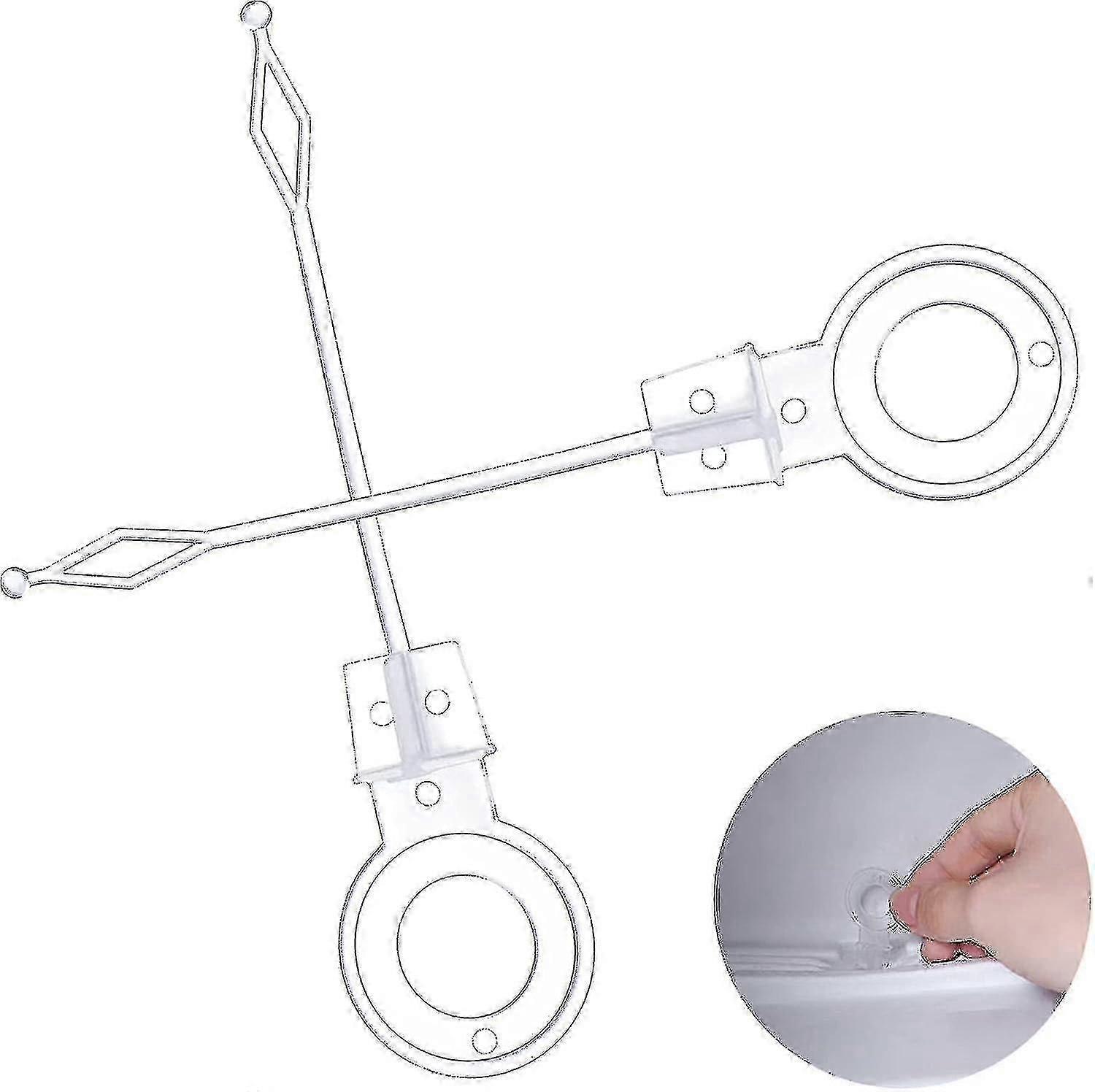 Refrigeration plunger for freezer drain - Plastic cleaning tool accessory