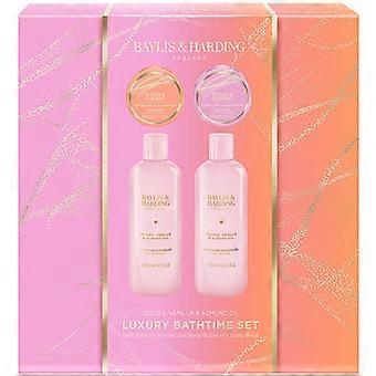 Luxury Bathtime Set ( jojoba, vanilla & almond oil ) - gift set