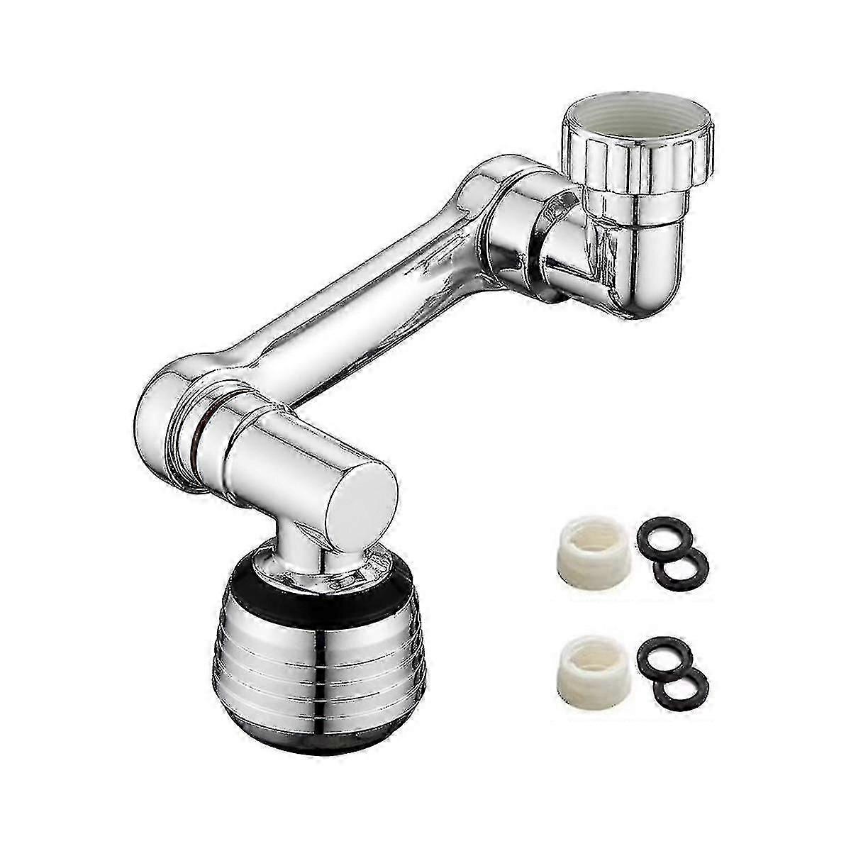 Universal splash stop for bathroom faucet extender