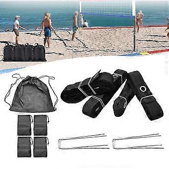 Beach Volleyball Lines Field Court Marker Kit Badminton Lines Workout Portable Equipment with Clear Marking-SFYGV