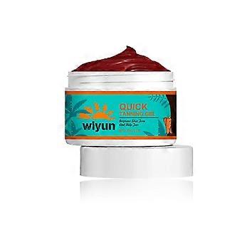 Fast-Absorbing Quick Tanning Gel with Aloe, Carrot Seed Oil & Honey - Moisturizing Bronzer Repair for Skin