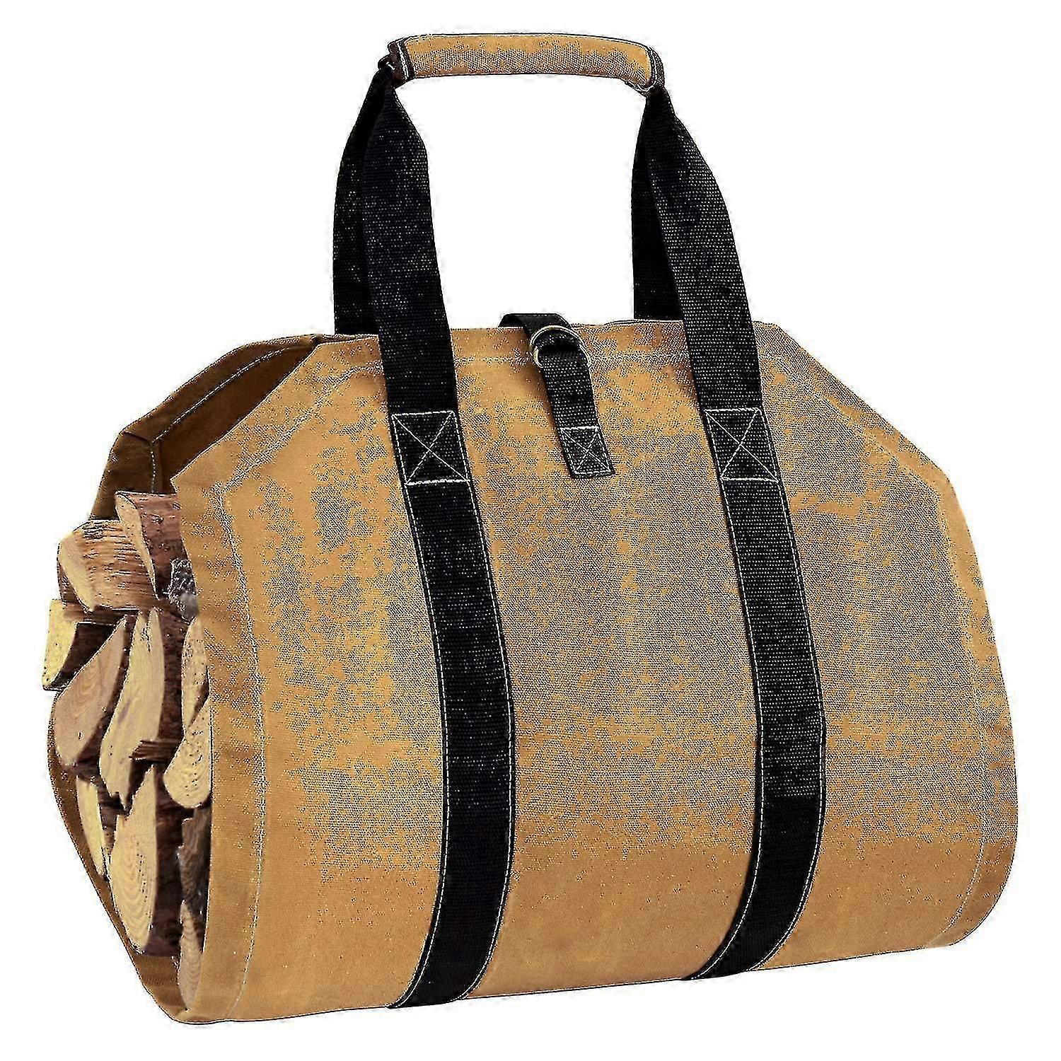 Flat-Fold Waxed Canvas Log Carrier
