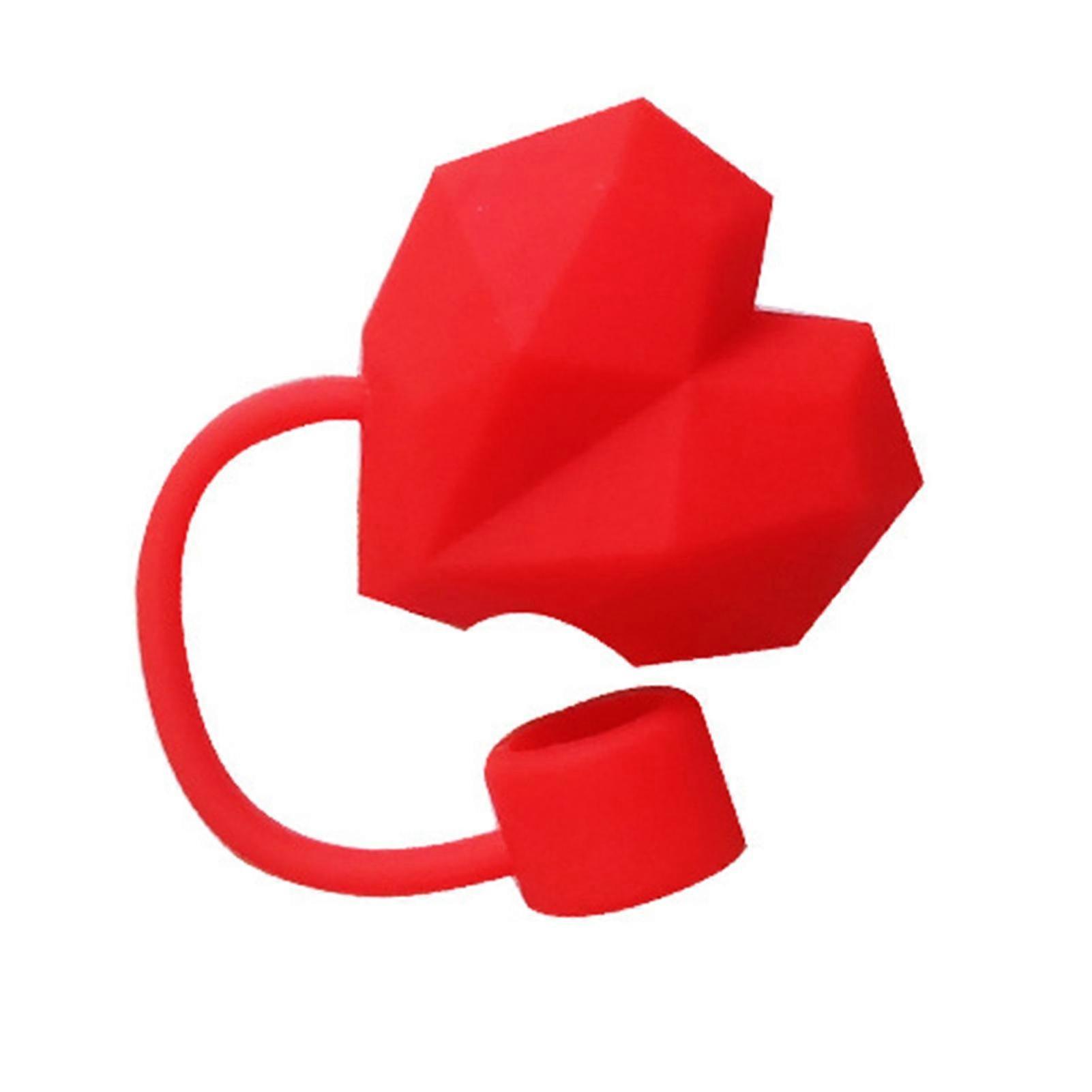 Leak-Proof Heart Silicone Straw Cap