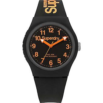 Superdry Urban Style Japanese Quartz Analog Man Watch with SYG164B Silicone Bracelet